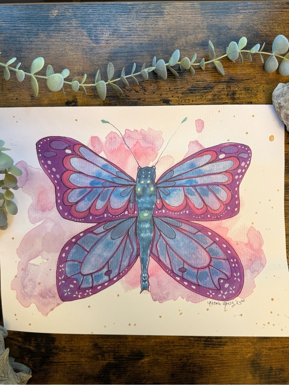 Butterfly Art Print 11x14 “Wild Reverie”